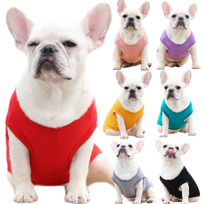 XS-5XL Dog Vest Dog Shirt Summer Small Medium Dog Clothes Chihuahua Tshirt
